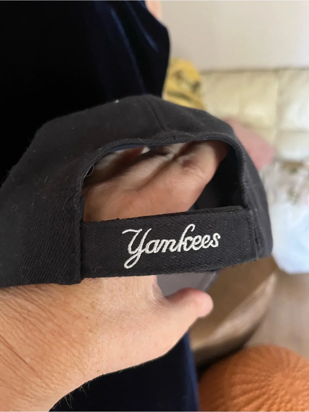 New York Yankees Black Wool Blend one Size fits Most Baseball Cap, White Logo